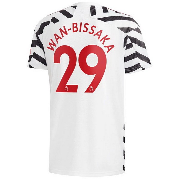 Maglia Manchester United NO.29 Wan Bissaka 3ª 2020-2021 Bianco